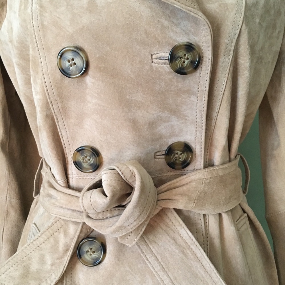 New York & Company leather trench coat - Picture 5 of 9